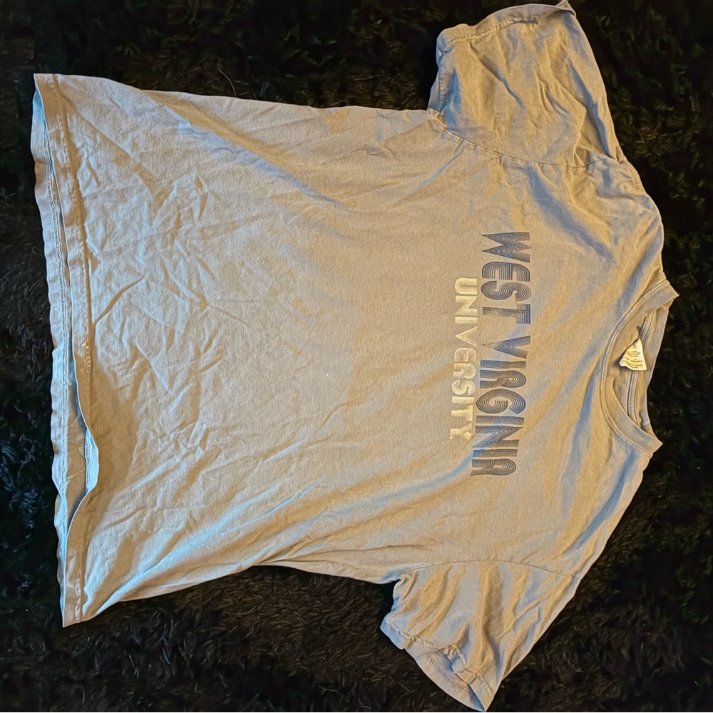 NCAA West Virginia University Gray Tee